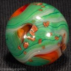 D.A.S. LUTZ LADEN FLAME Swirl Marble 3/4" Mint Hawkeyespicks sg — photo 7