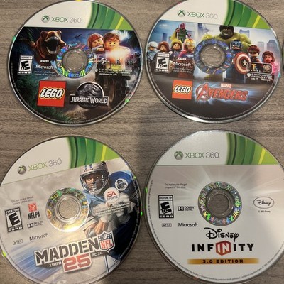 Xbox 360 Video Game Lot Of 10 Games Tested- Disc Only, Lego, Batman, Disney