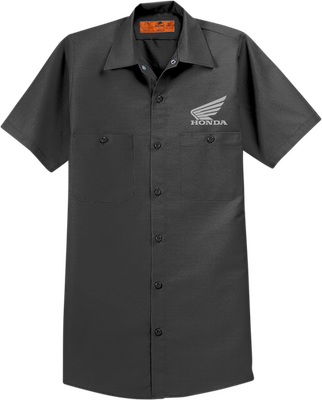 #ad #ad Honda Apparel Honda Work Shirt Small Charcoal NP21S M3024 S $44.95