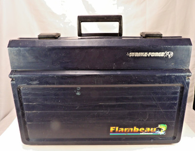 Vintage Flambeau Strike Force Tackle Box w/Slide Out Draw Tray Large -80 s