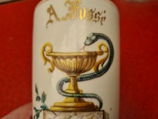 Theme Pharmacie Officine, Pot Tasse Caducée Patronymique,  Porcelaine, Bel