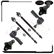 6Pcs Front Steering Kit Tie Rod End Linkage Fit For 2003-06 07 08 Toyota Matrix