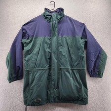 Vintage Eddie Bauer Jacket Mens Large Green Purple EBTEK Gore-Tex Shell 90s