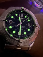 Breitling SuperOcean Chronometer Stainless Steel Blue Dial 2000m Wristwatch 6