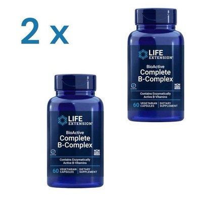 Life Extension Bioactive Complete B-Complex 2x 60 Kaps- 120 kaps