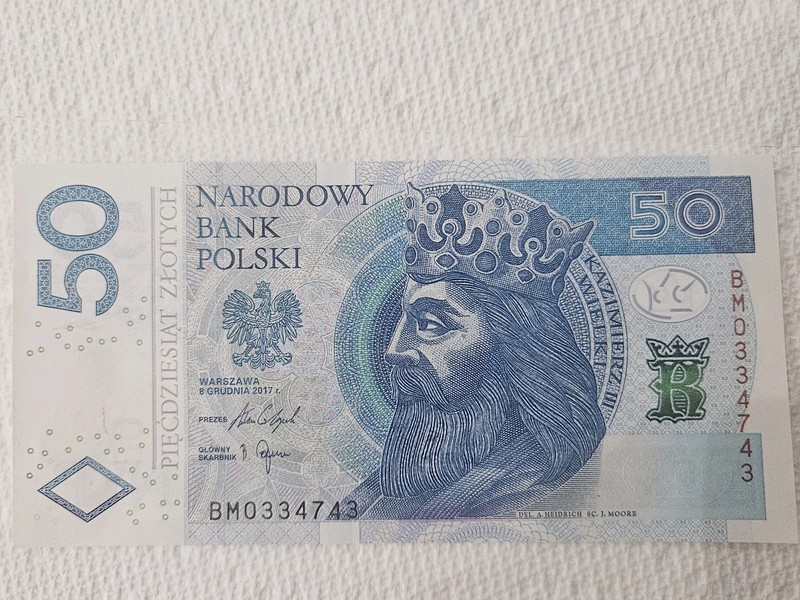 Poland 50 Zlotych 2017 P-185b UNC Legal Tender Note