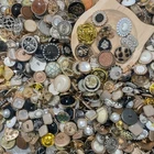 Vintage-now Costume Jewelry makeing Lots button Read Description 50pcs