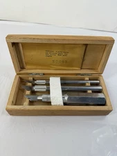 Vintage  X-Acto utility/crafting knife tool wood box extra blades 3 Handles