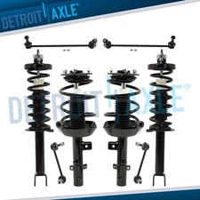 8pc Front Rear Struts w/ Coil Spring Sway Bars for 2013 - 2017 Honda Accord 2.4L