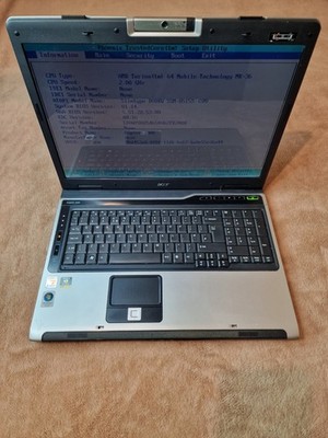 Acer Aspire 9300 Series 17'' Laptop AMD Turion64 2GHz 4gb Ram ohne HDD Power On Tes