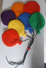 Soft Sculpture Hanging Balloon Wall Decor 1980's VTG Fabric Wall Kids Room Decor