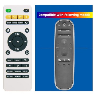 GENGQIANSI New Remote Control Fit for Polk React & Command Sound Bars black 