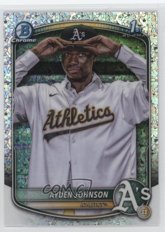 2025 Bowman Chrome Prospects Mini-Diamond Refractor Ayden Johnson #BCP-197 tw0