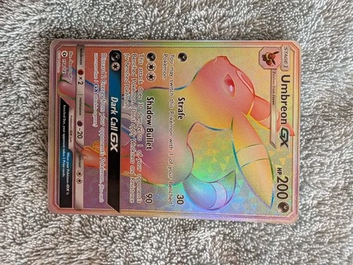 Pokémon Umbreon GX Full Art Ultra Rare Rainbow Holo Card 154/149 Sun and Moon