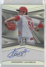 2019 Panini Chronicles Spectra Signatures 35/49 Jaime Barria #SS-JB Auto e6p