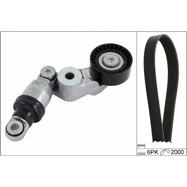 INA Keilrippenriemensatz FüR Mazda 2 (Dl, Dj) 3 (Bm, Bn) (Bp) CX-3 CX-30 1.5 D-image