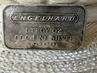 Vintage Engelhard 1 oz Silver Bar .999 Fine – Serialized PL13709 Classic Logo
