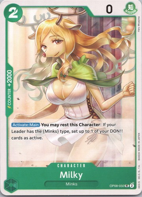 #ad Two Legends #OP08 032 Milky $0.99