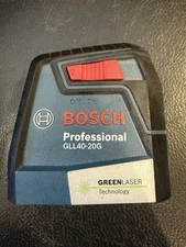 Bosch GLL40-20G 40 ft. Self Leveling Cross Line Laser w/ VisiMax Green Beam Read