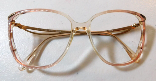 Vintage CAPRI Delia Rose Glow 55/15 Eyeglass Frame New Old Stock #295