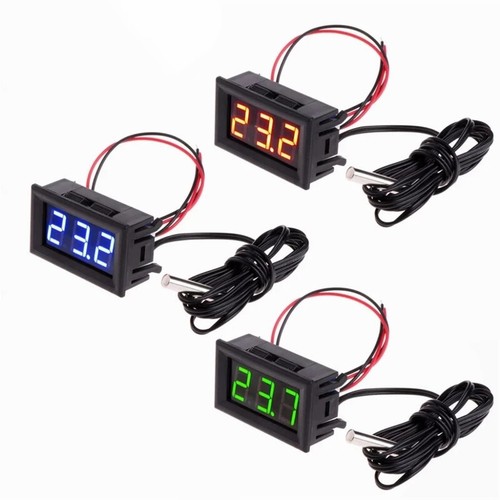 Temperatur Anzeige mit Fühler Digital 1m Kabel LCD Thermometermini Thermometer - Picture 2 of 14