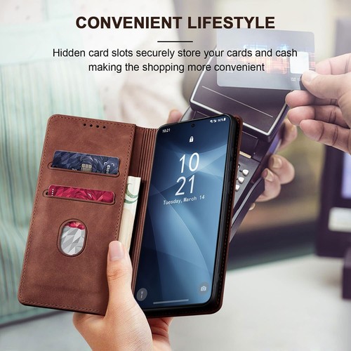 For Samsung S25 Edge Leather Flip Wallet Card Pocket Case Cover / Tempered Glass - Picture 24 of 29