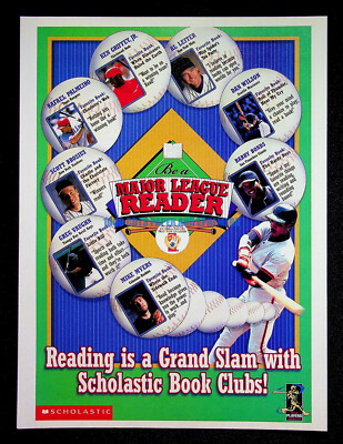 Major League Baseball Reader MLB Scholastic 2000 Print Magazine Ad Poster ADVERT