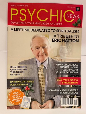 Psychic News magazine December 2015 Eric Hatton, Craig Hamilton-Parker