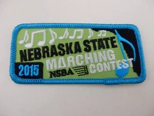 2015 NSBA Nebraska State Marching Contest School Band Related Patch   BIS