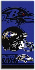Toalla de playa Baltimore Ravens Lamar Jackson AFC Champions con licencia oficial de la NFL