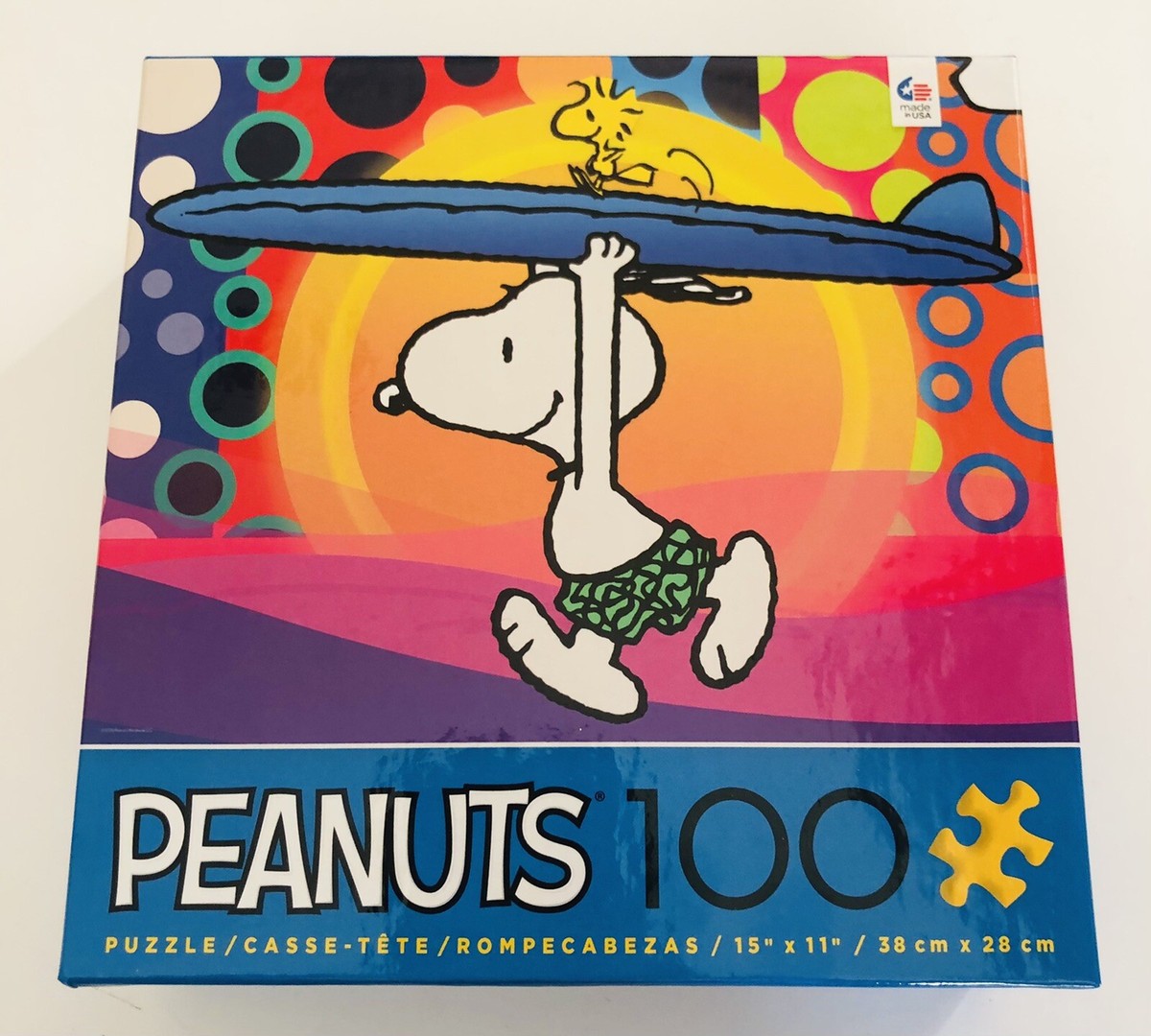CEACO Peanuts 100 Piece Puzzle Snoopy Surf City USA | eBay