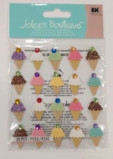 Jolee's Ice Cream Cones Repeats Food Dessert Scrapbooking Stickers