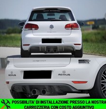 0361 DIFFUSORE SOTTO PARAURTI POSTERIORE VW GOLF 6 VI 2008-2012 IN ABS  R32