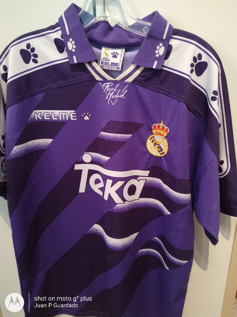 Real Madrid Kelme retro jersey medium 38 -Hugo Sanchez, Valdano