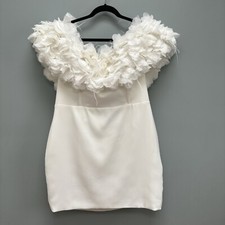 Fashion Nova Nova Luxe Meredith Floral Mini Dress - White 1X