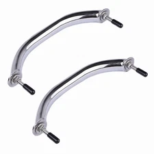 2X Stainless Steel 8-1/4 inch Grab Handle Handrail for Truck RV Boat Kitchen