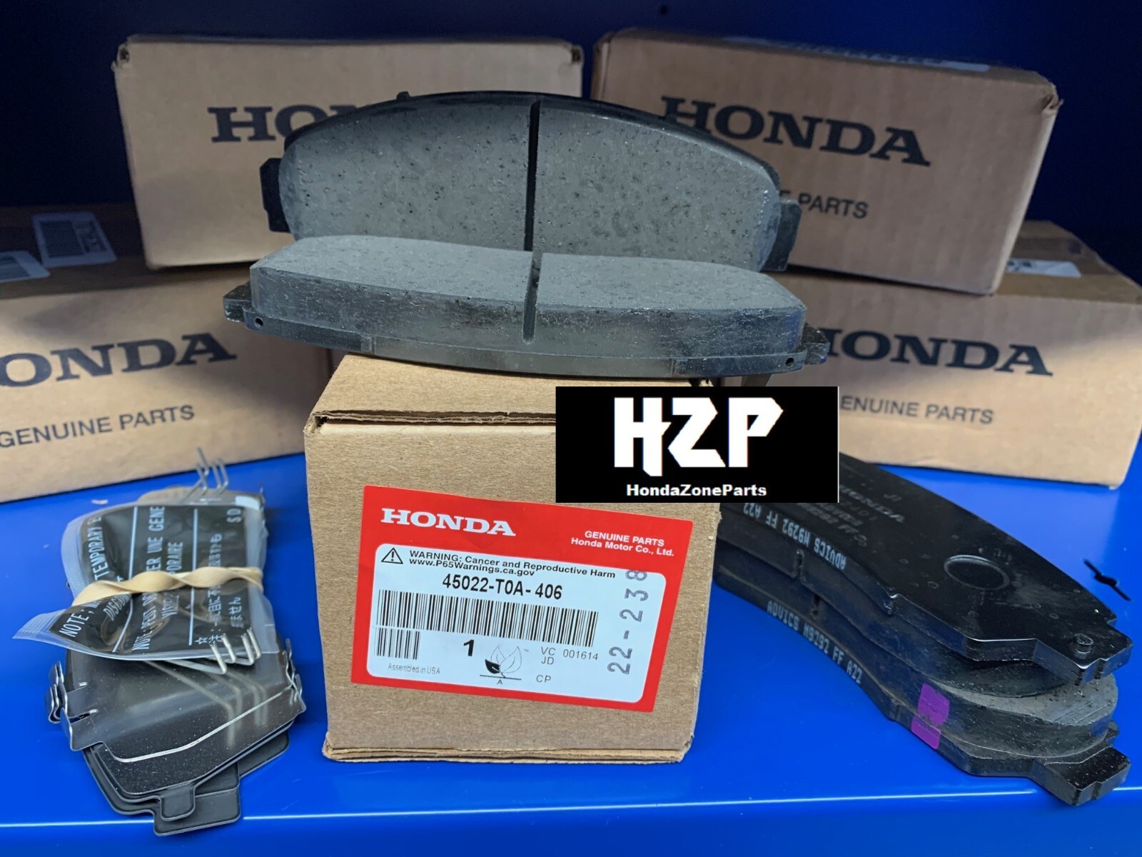 45022T0AA01 GENUINE HONDA 20122016 (AWD) CRV CRV FRONT BRAKE PADS