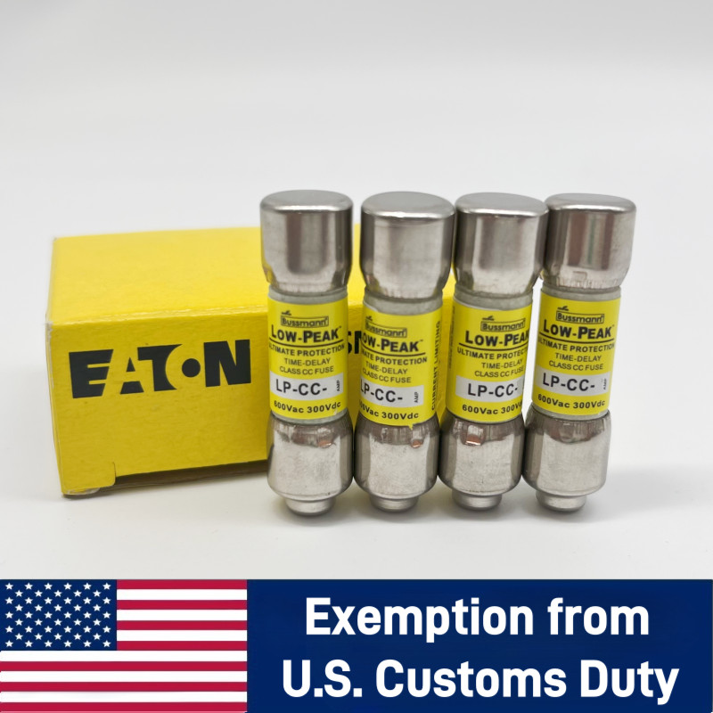 Lot De 10 Fusibles Eaton Bussmann Temporisés 0.5A 600V - Modèle LP-CC-1/2 - Neufs