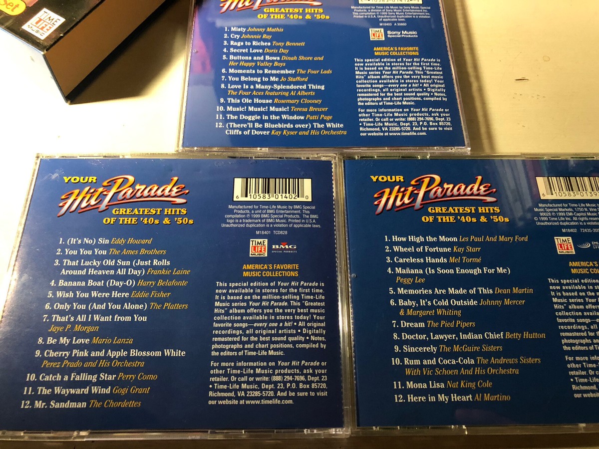 Your Hit Parade Hits of 40s & 50s - Various (1999) Music CD 3-Disc