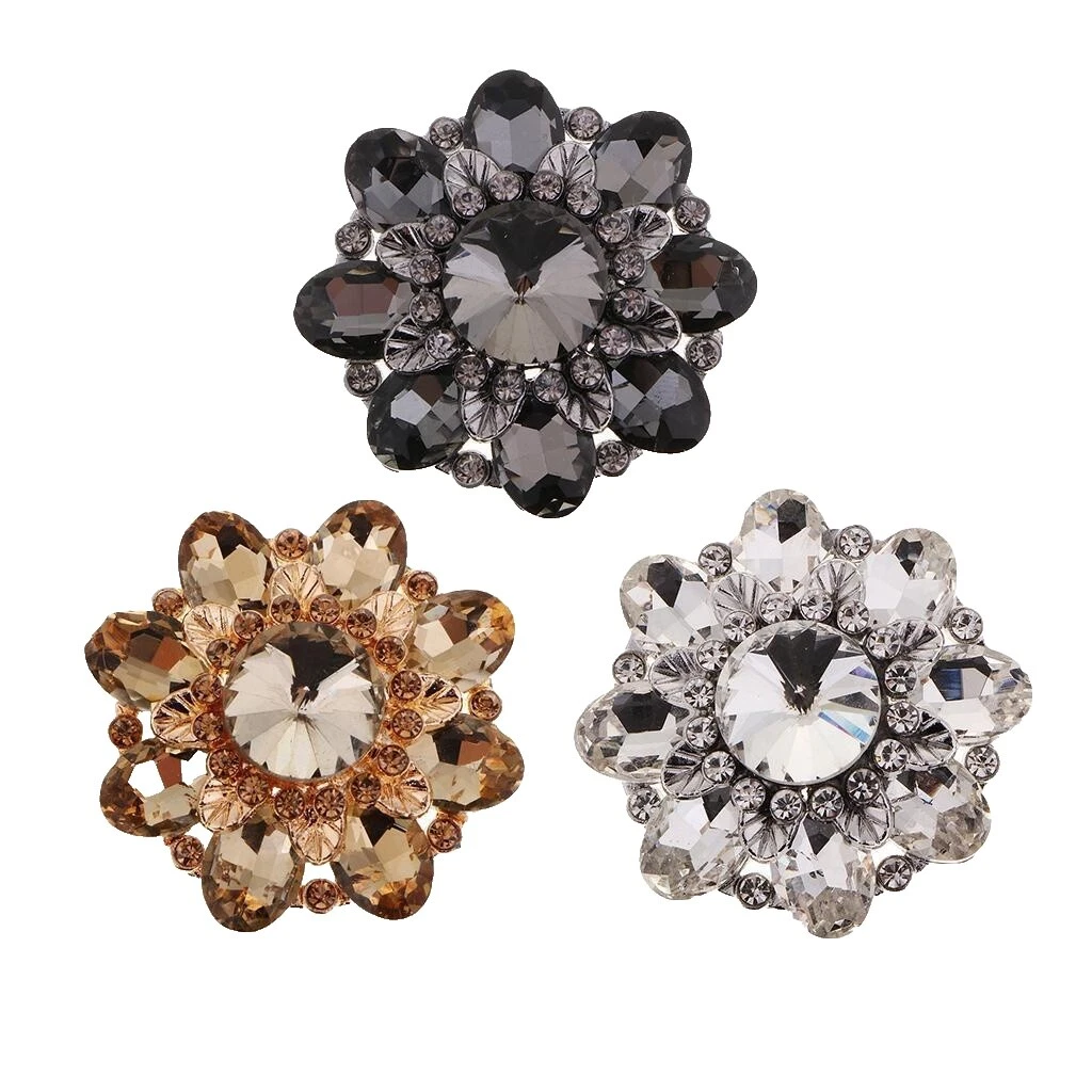 Flower Crystal Sewing Buttons