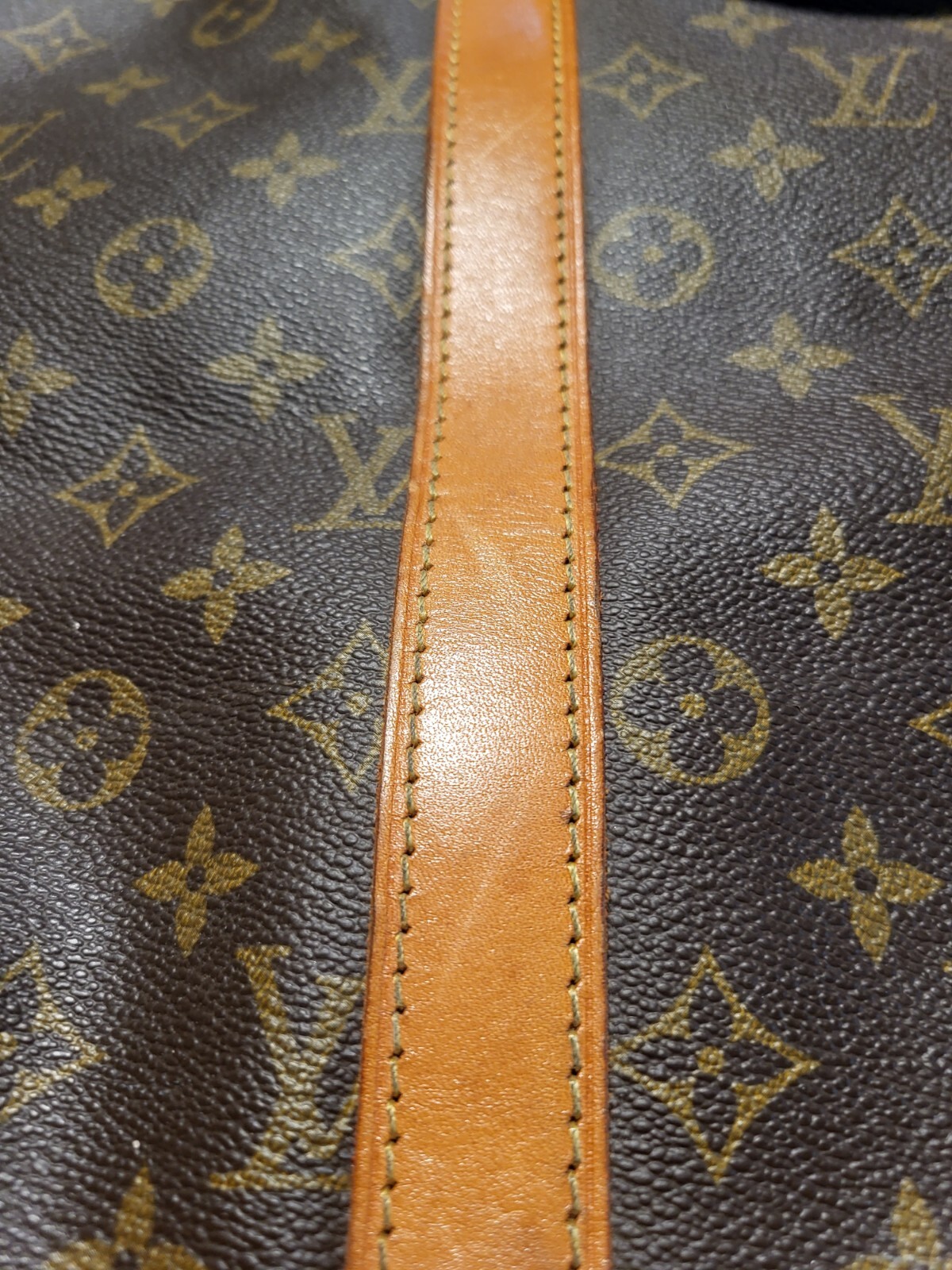 Authentic LOUIS VUITTON Sirius 70 Soft Side Monogram Suitcase pre-owned 1990 image 5
