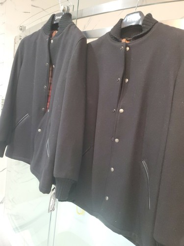 Schott NYC 100%Wool & Leather RARE Jackets Barney'S NYC MADE IN USA - 第 8/12 張圖片