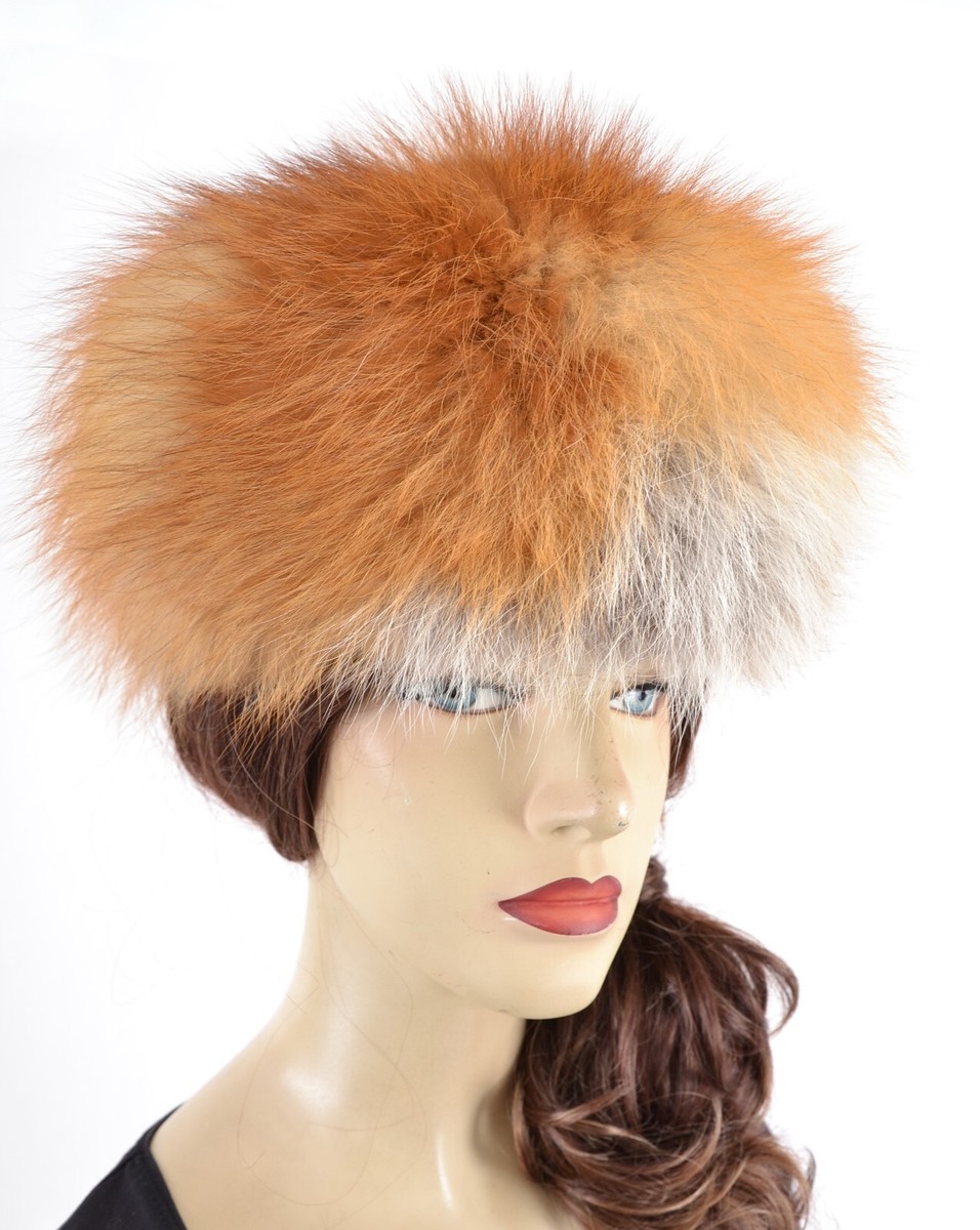 U140 CANADIAN RED FOX FUR HAT CAP WINTER HAT RANCH FOX SIZE 7 1/8