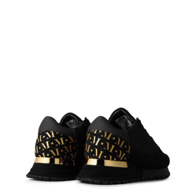 popham gold black trainers