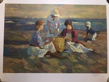 Don Hatfield The Basket Serigraph CV/CL (105/150) Signed Numbered 34" x 24"