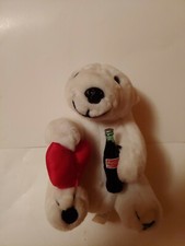 COCA-COLA POLAR BEAR HOLDING A COKE 1993 VTG 8 IN GREAT SHAPE Used