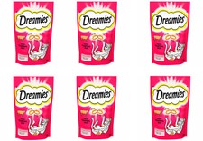 Image of 6 x 60g Dreamies Cat Treats With Tempting Beef Cat Biscuits Full Of Vitamins