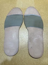 REPLACEMENT FULL LEATHER BEIGE RUBBER BOOT SHOE REPAIR TREAD SOLE NEW NO HEEL