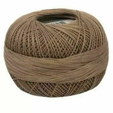 Lizbeth Egyptian Cotton Crochet Thread Size 10 Color 691 Medium Mocha Brown