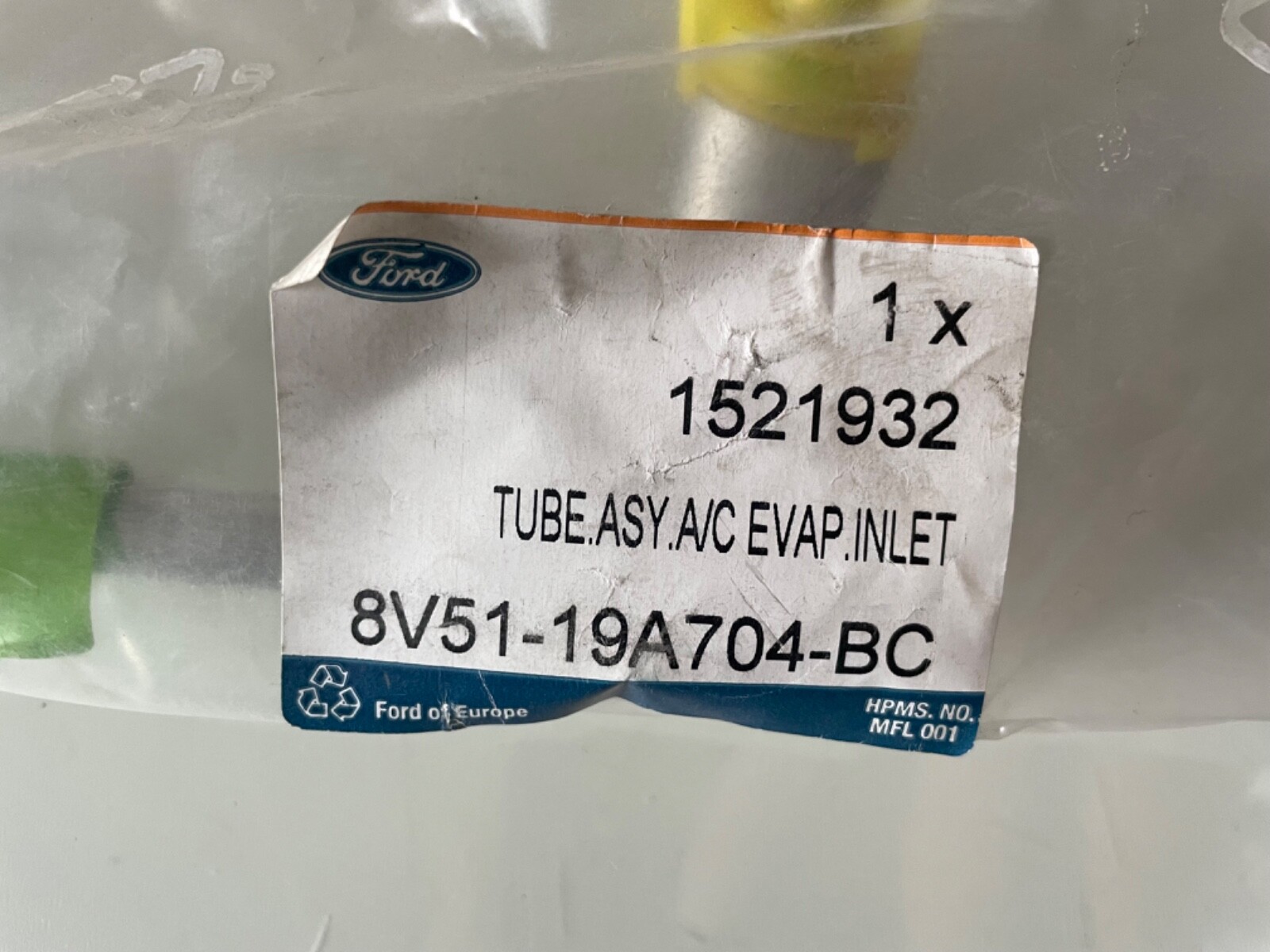 Genuine Ford Fiesta Air Conditioning Pipe1521932 for sale online 